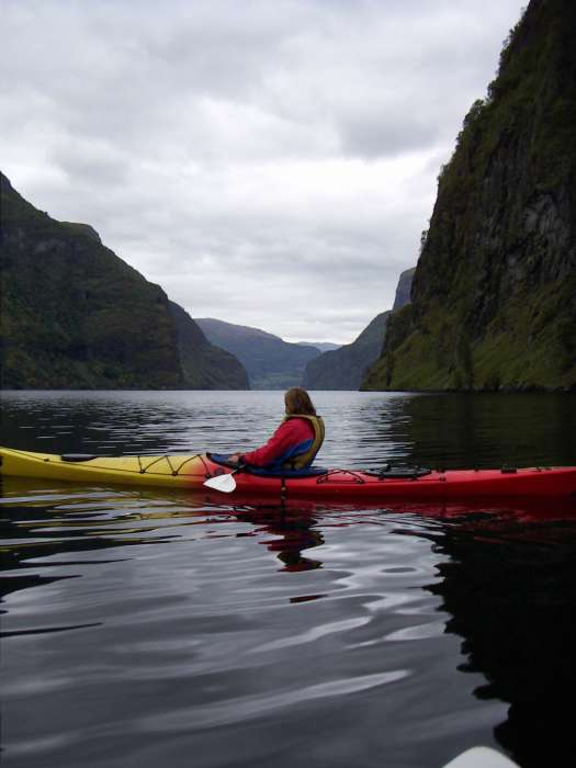Pohled Nærøyfjordem zpět